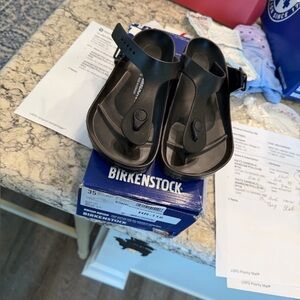 Birkenstock Black EVA Gizeh Style Thong Sandals size 35 Eur  US L 4.0  M2.0